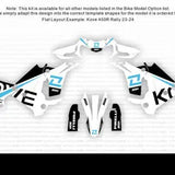 Kit déco SKDA DIVIDE BLACK/BLUE AR Motorsport