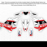 Kit déco SKDA DISTANCE RED AR Motorsport