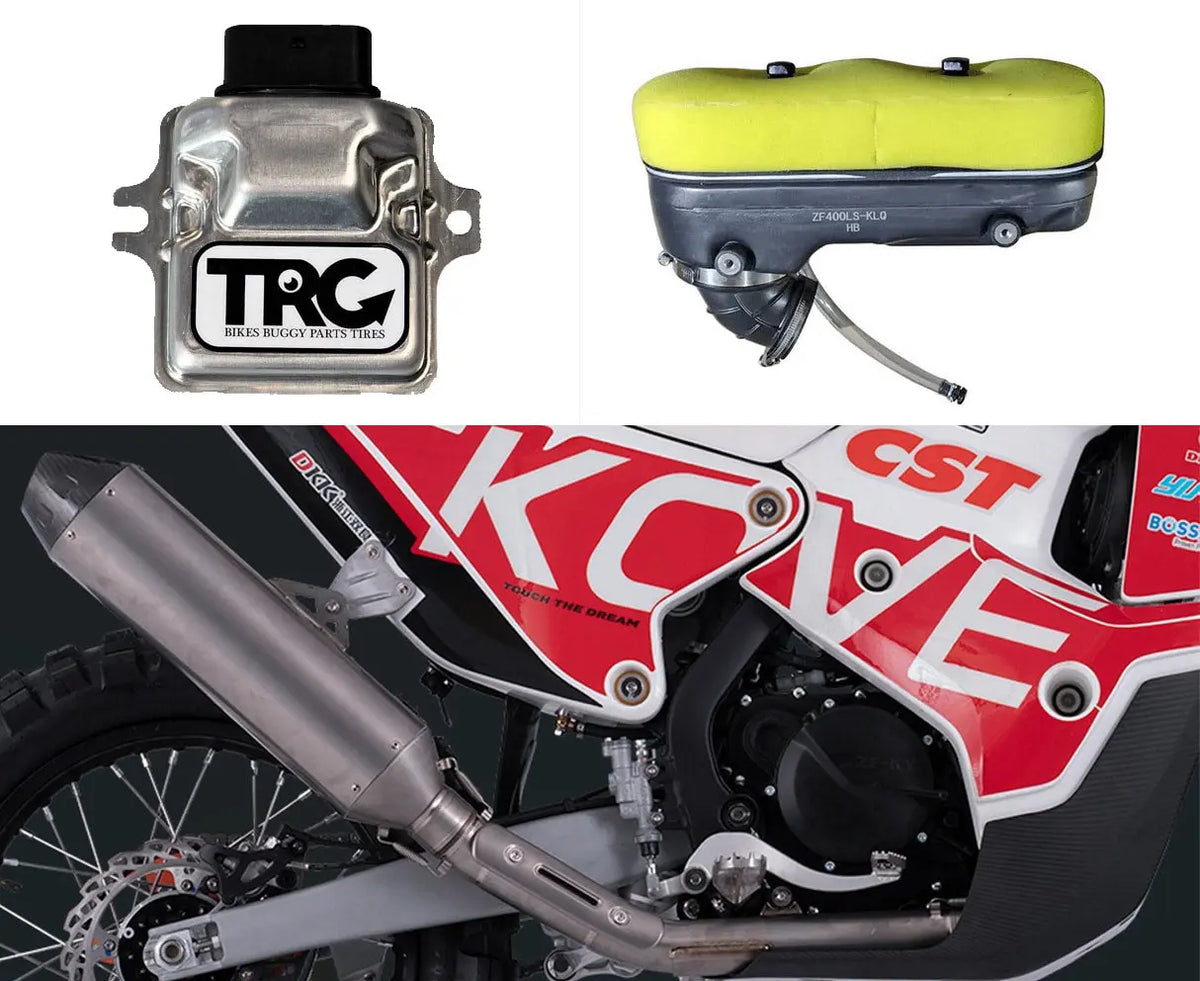 PACK PERFORMANCE 3 : ECHAPPEMENT TITANE + ECU RACING + BOITE A AIR FACTORY - KOVE AR Motorsport