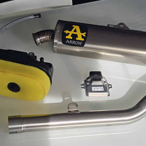 PACK PERFORMANCE 4 : ECHA¨PPEMENT ARROW TITANE + ECU RACING + BOITE A AIR FACTORY - KOVE AR Motorsport