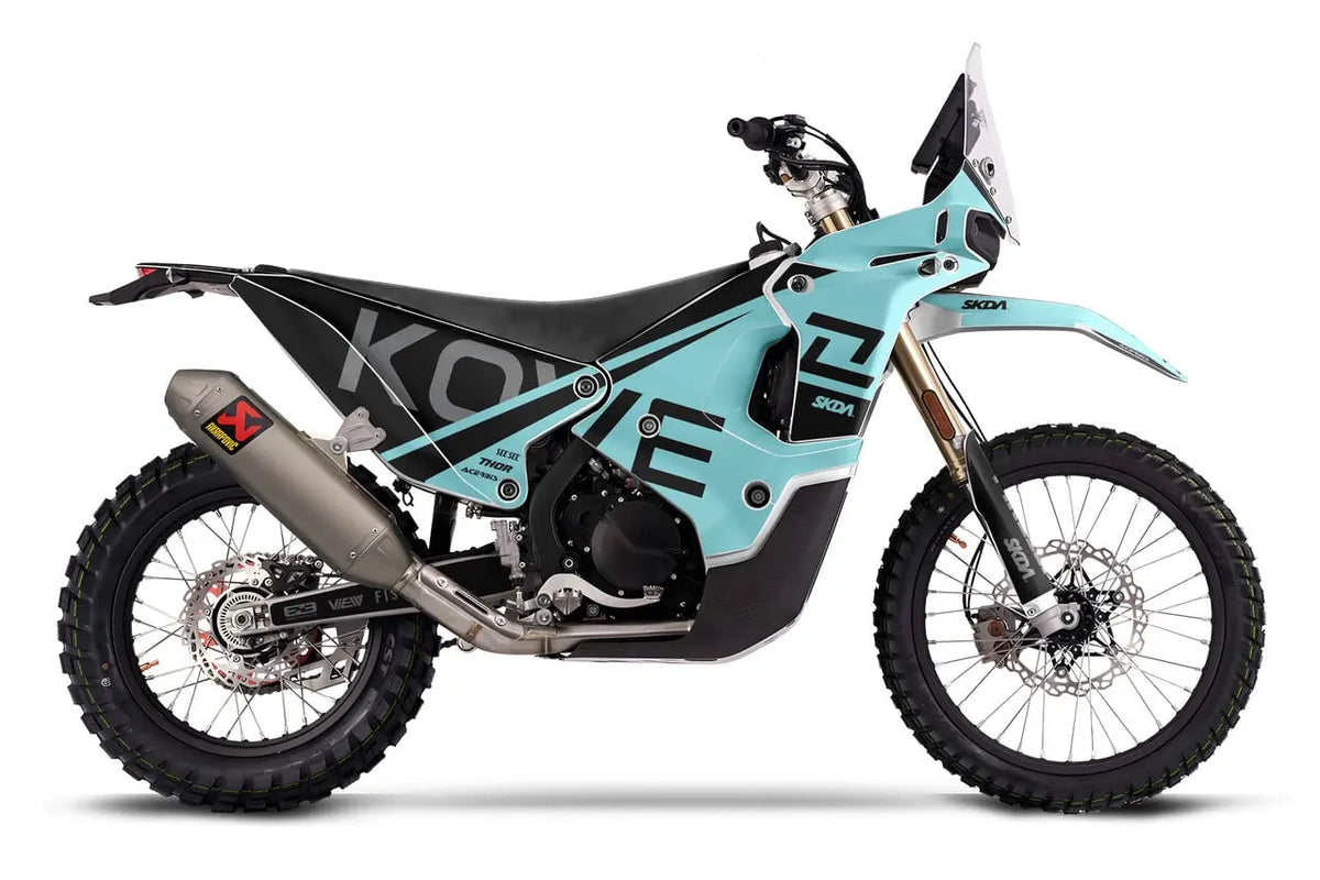 Kit déco SKDA DIVIDE BLACK/TEAL AR Motorsport