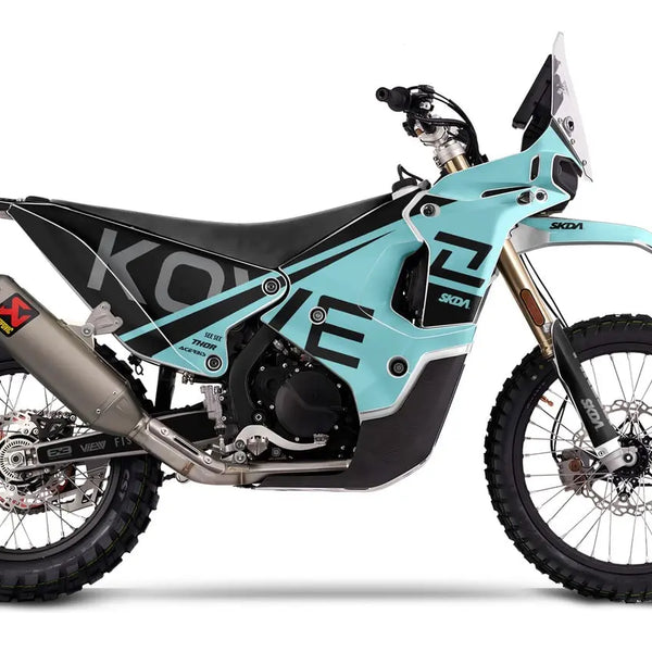 Kit déco SKDA DIVIDE BLACK/TEAL AR Motorsport